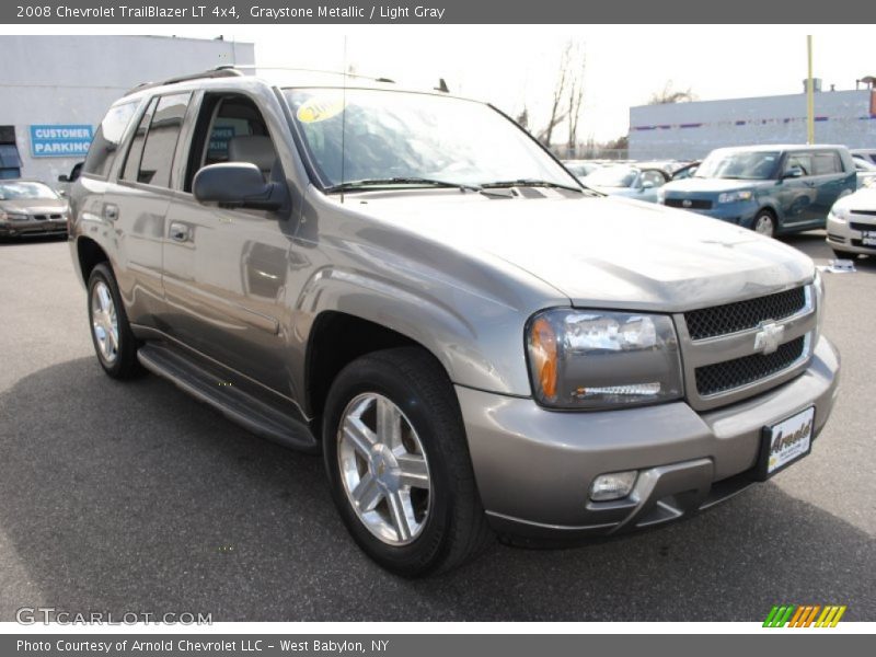 Graystone Metallic / Light Gray 2008 Chevrolet TrailBlazer LT 4x4