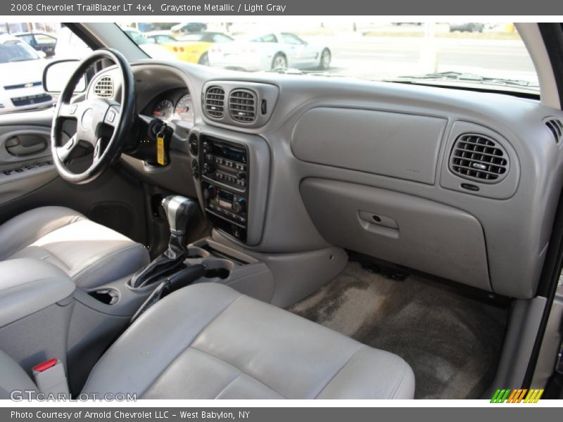 Graystone Metallic / Light Gray 2008 Chevrolet TrailBlazer LT 4x4