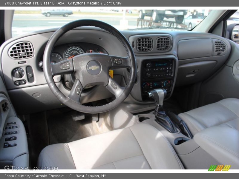 Graystone Metallic / Light Gray 2008 Chevrolet TrailBlazer LT 4x4
