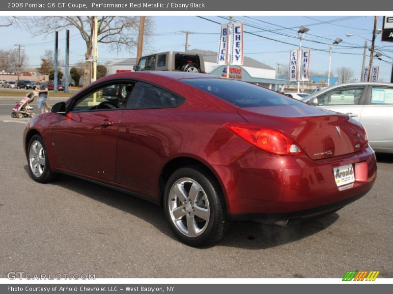 Performance Red Metallic / Ebony Black 2008 Pontiac G6 GT Coupe