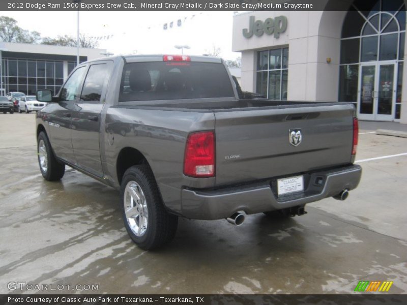 Mineral Gray Metallic / Dark Slate Gray/Medium Graystone 2012 Dodge Ram 1500 Express Crew Cab