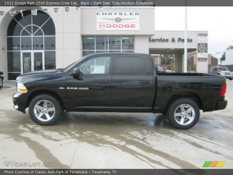 Black / Dark Slate Gray/Medium Graystone 2012 Dodge Ram 1500 Express Crew Cab