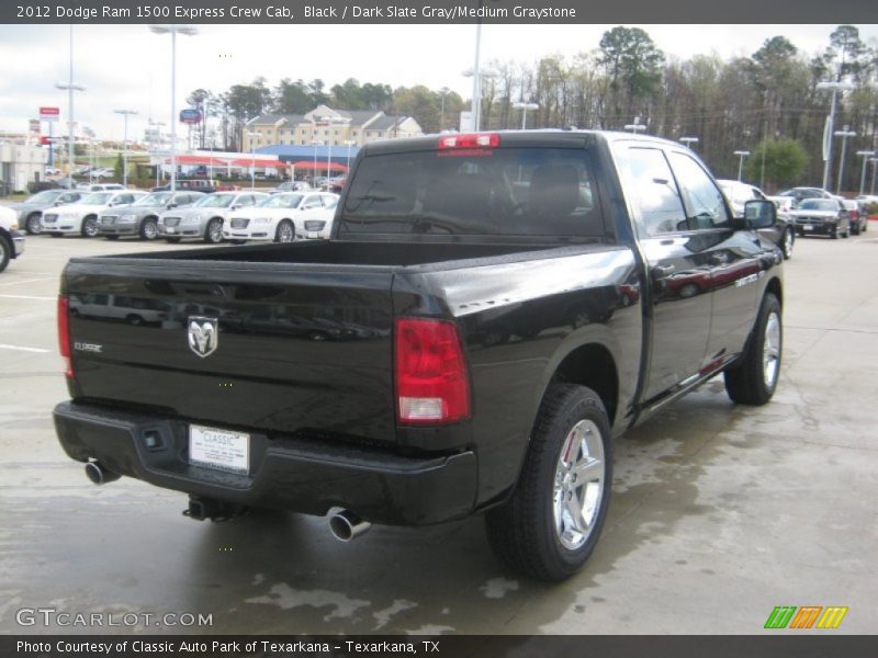 Black / Dark Slate Gray/Medium Graystone 2012 Dodge Ram 1500 Express Crew Cab