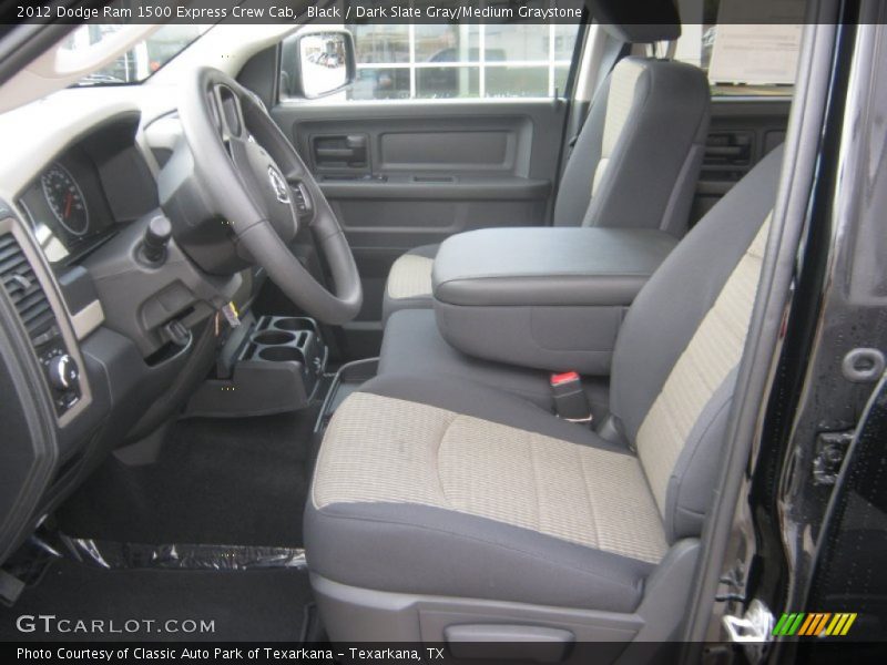 Black / Dark Slate Gray/Medium Graystone 2012 Dodge Ram 1500 Express Crew Cab