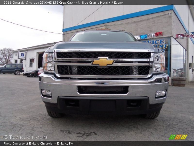 Blue Granite Metallic / Ebony 2012 Chevrolet Silverado 2500HD LTZ Crew Cab 4x4