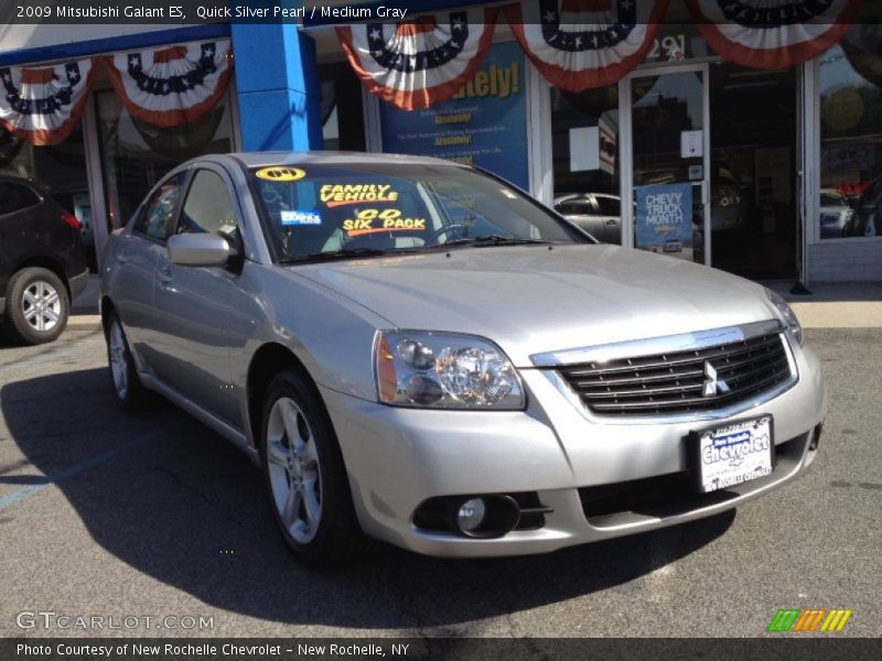 Quick Silver Pearl / Medium Gray 2009 Mitsubishi Galant ES