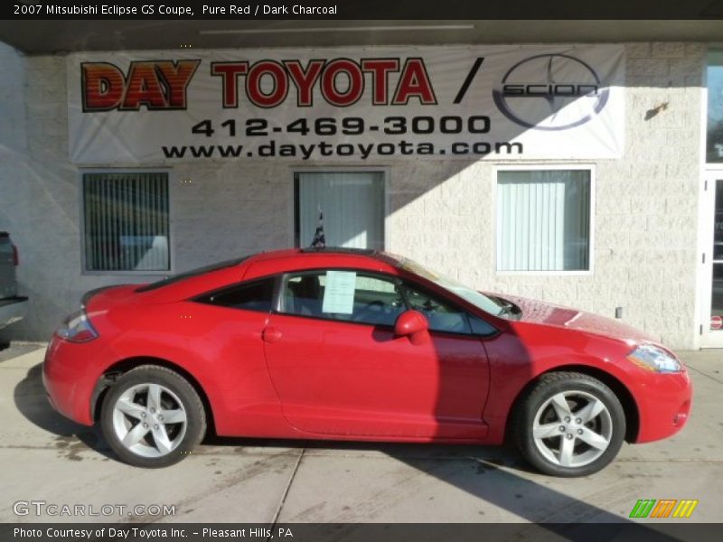 Pure Red / Dark Charcoal 2007 Mitsubishi Eclipse GS Coupe