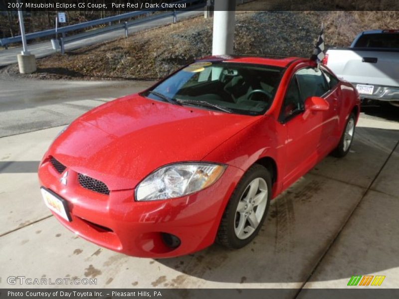 Pure Red / Dark Charcoal 2007 Mitsubishi Eclipse GS Coupe