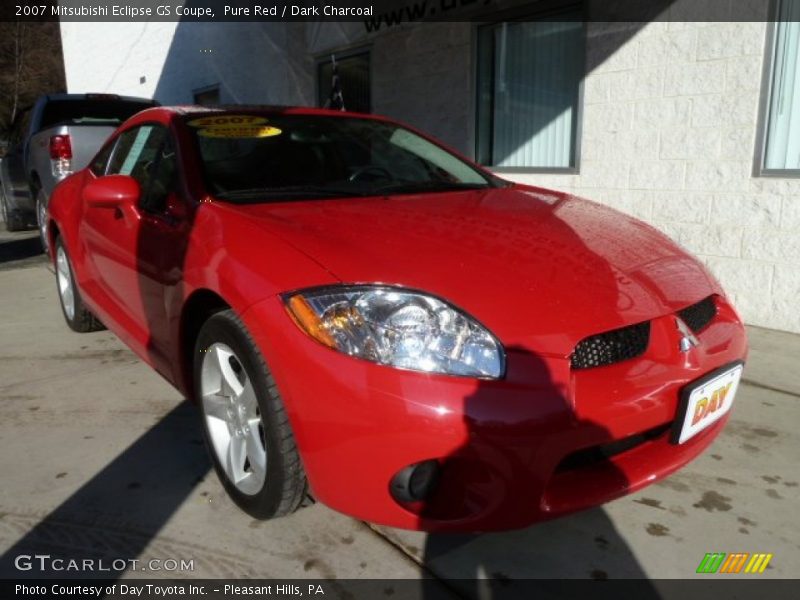Pure Red / Dark Charcoal 2007 Mitsubishi Eclipse GS Coupe