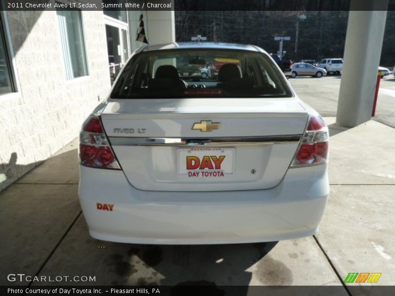 Summit White / Charcoal 2011 Chevrolet Aveo LT Sedan