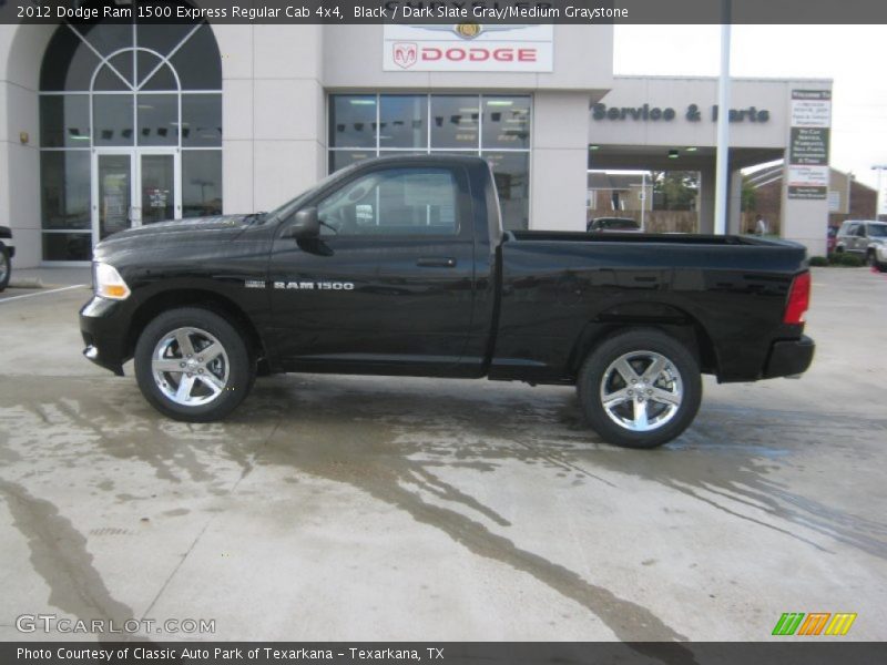 Black / Dark Slate Gray/Medium Graystone 2012 Dodge Ram 1500 Express Regular Cab 4x4