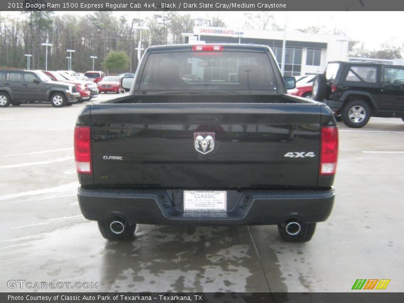 Black / Dark Slate Gray/Medium Graystone 2012 Dodge Ram 1500 Express Regular Cab 4x4