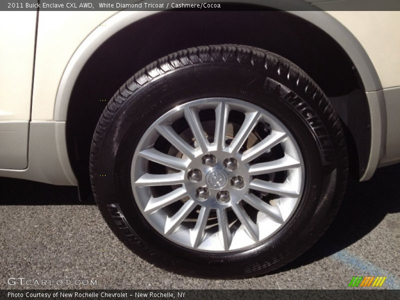 White Diamond Tricoat / Cashmere/Cocoa 2011 Buick Enclave CXL AWD