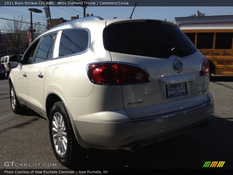 White Diamond Tricoat / Cashmere/Cocoa 2011 Buick Enclave CXL AWD