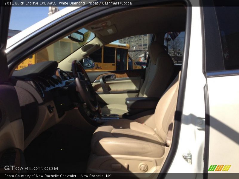 White Diamond Tricoat / Cashmere/Cocoa 2011 Buick Enclave CXL AWD
