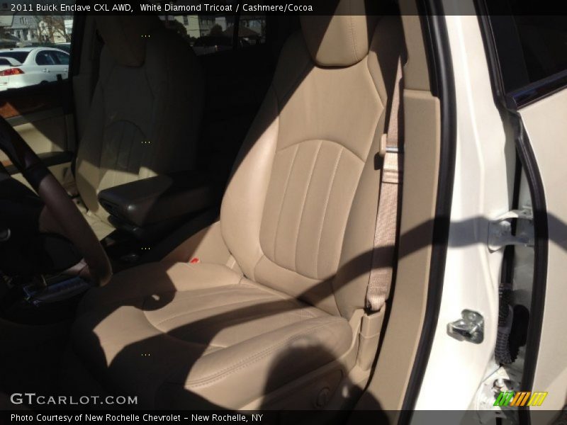 White Diamond Tricoat / Cashmere/Cocoa 2011 Buick Enclave CXL AWD
