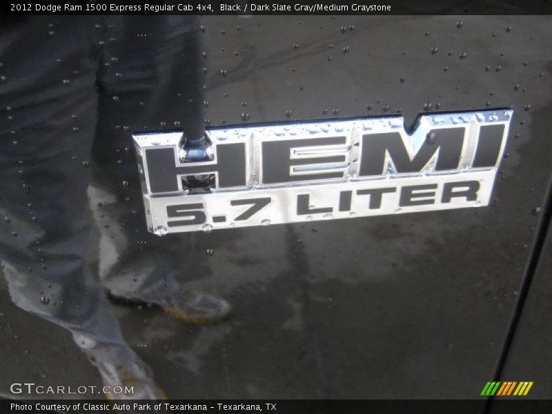 Black / Dark Slate Gray/Medium Graystone 2012 Dodge Ram 1500 Express Regular Cab 4x4
