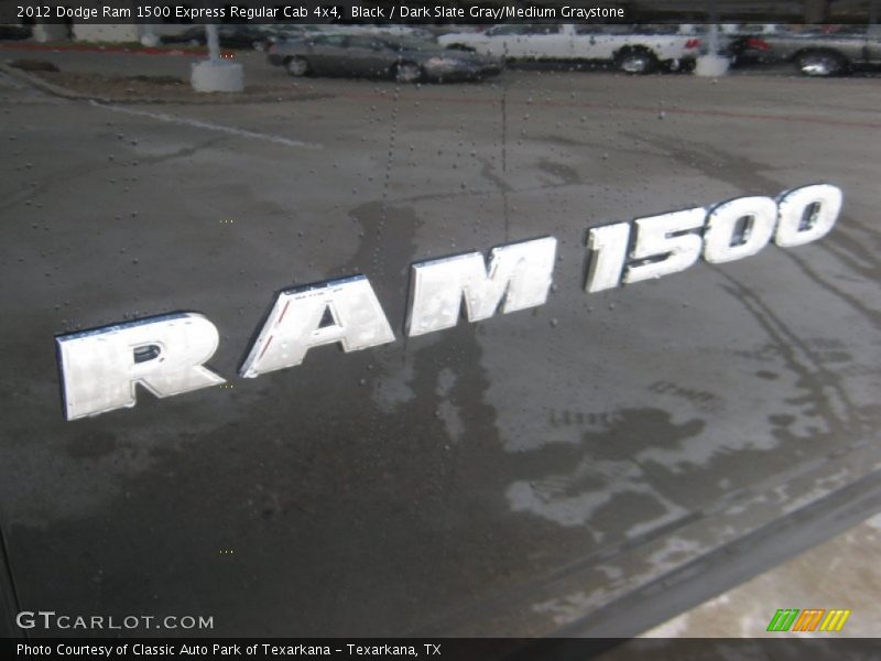 Black / Dark Slate Gray/Medium Graystone 2012 Dodge Ram 1500 Express Regular Cab 4x4
