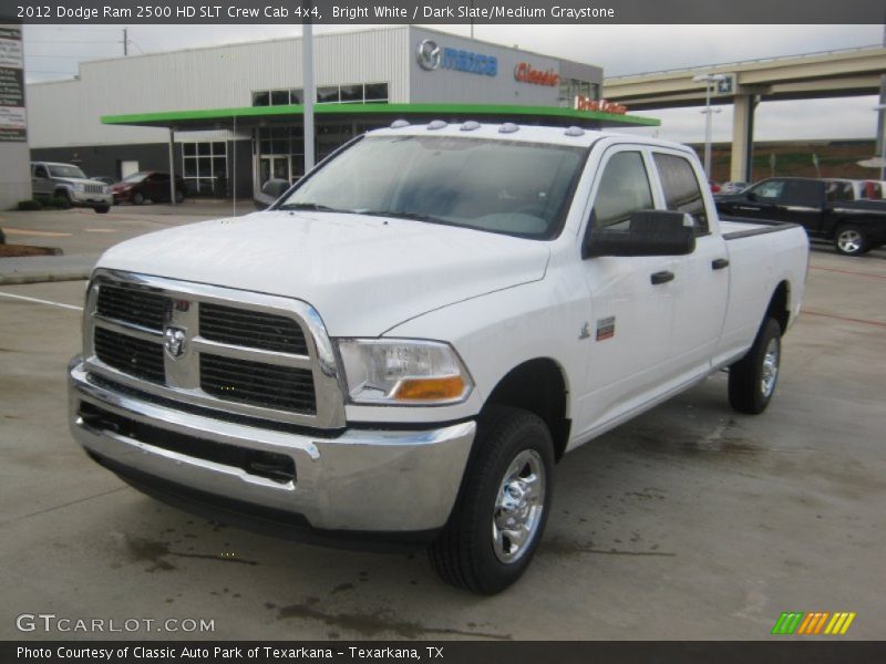 Bright White / Dark Slate/Medium Graystone 2012 Dodge Ram 2500 HD SLT Crew Cab 4x4