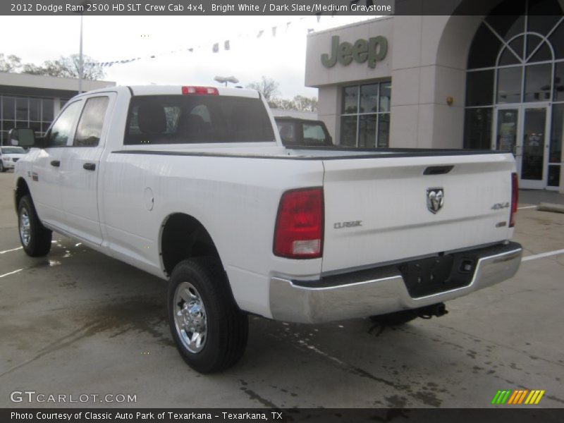 Bright White / Dark Slate/Medium Graystone 2012 Dodge Ram 2500 HD SLT Crew Cab 4x4