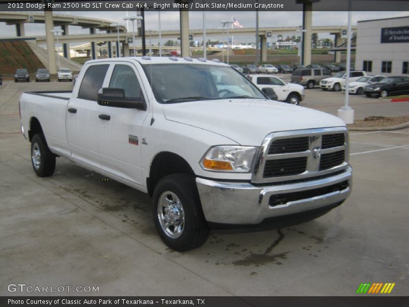 Bright White / Dark Slate/Medium Graystone 2012 Dodge Ram 2500 HD SLT Crew Cab 4x4