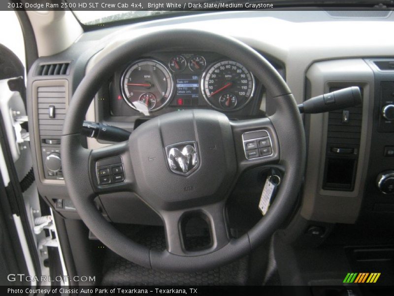 Bright White / Dark Slate/Medium Graystone 2012 Dodge Ram 2500 HD SLT Crew Cab 4x4