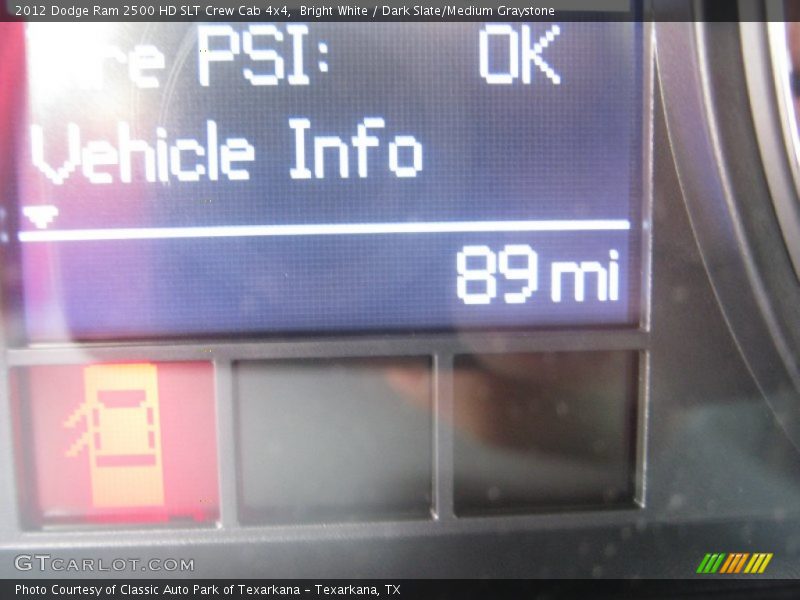 Bright White / Dark Slate/Medium Graystone 2012 Dodge Ram 2500 HD SLT Crew Cab 4x4