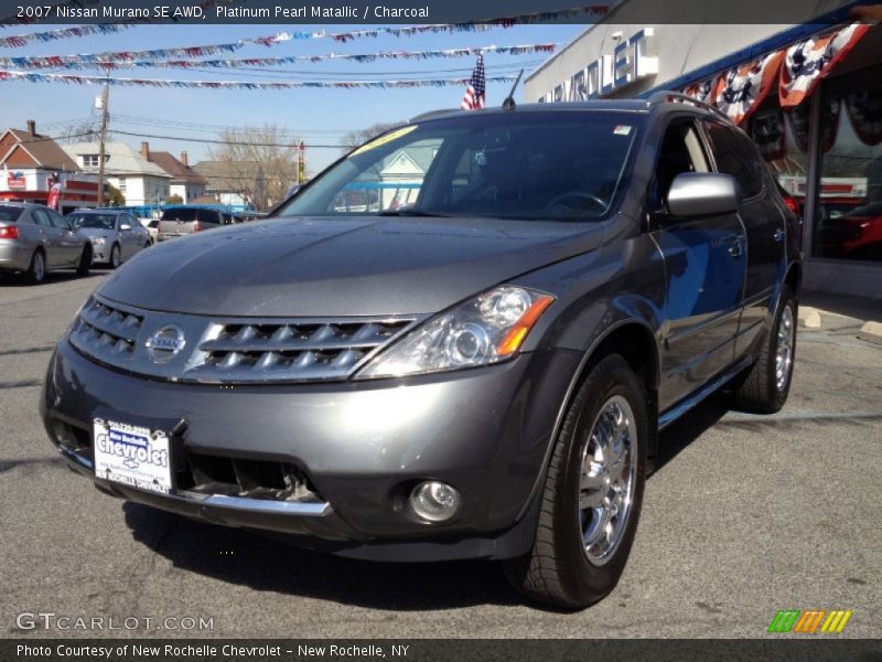 Platinum Pearl Matallic / Charcoal 2007 Nissan Murano SE AWD