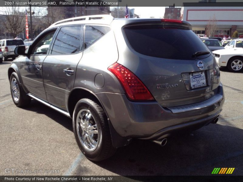 Platinum Pearl Matallic / Charcoal 2007 Nissan Murano SE AWD