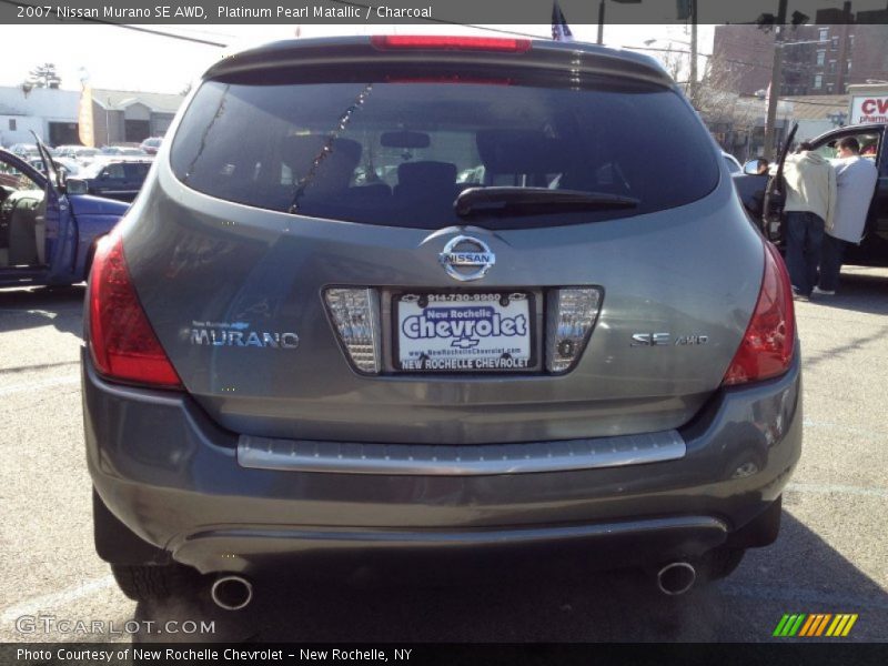 Platinum Pearl Matallic / Charcoal 2007 Nissan Murano SE AWD