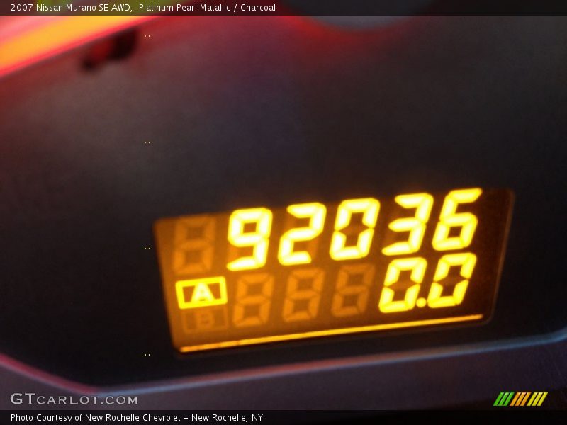 Platinum Pearl Matallic / Charcoal 2007 Nissan Murano SE AWD