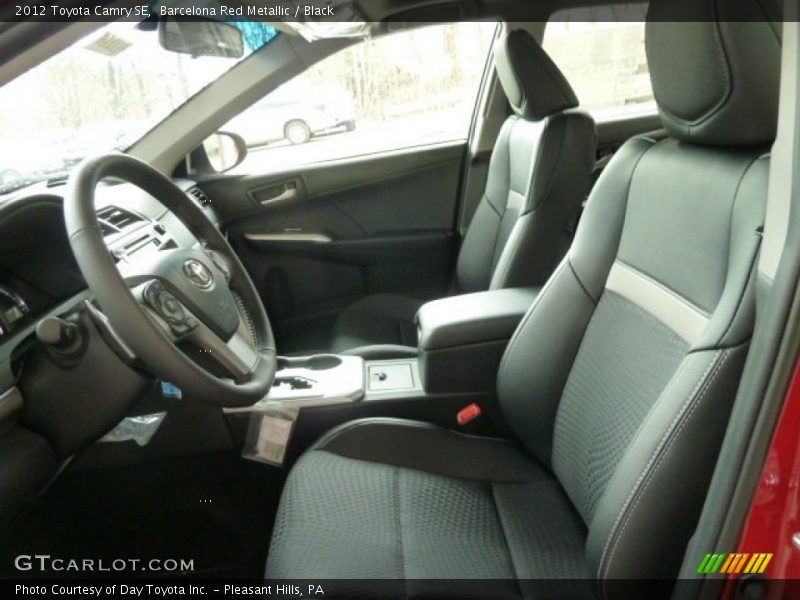 Barcelona Red Metallic / Black 2012 Toyota Camry SE