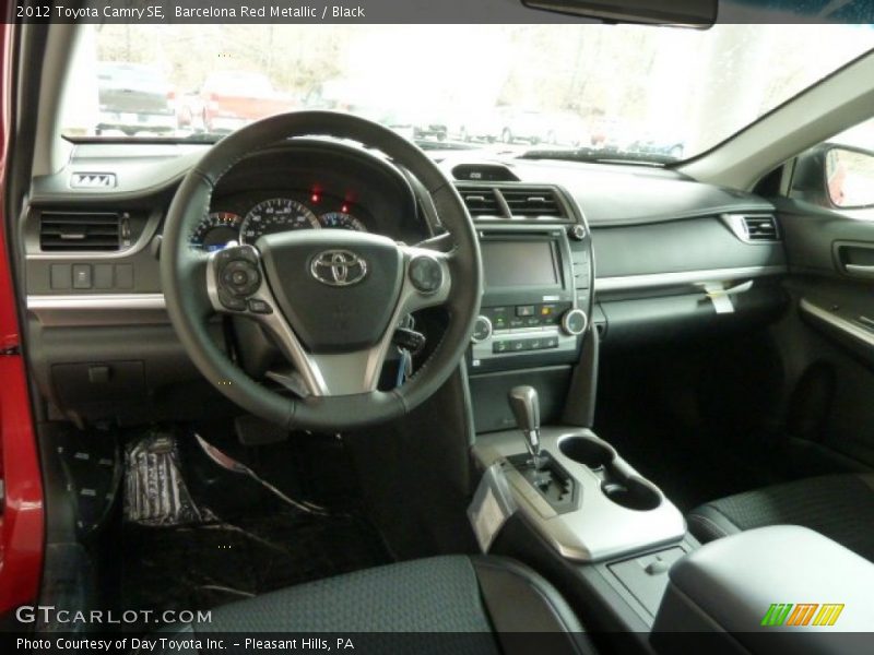 Barcelona Red Metallic / Black 2012 Toyota Camry SE
