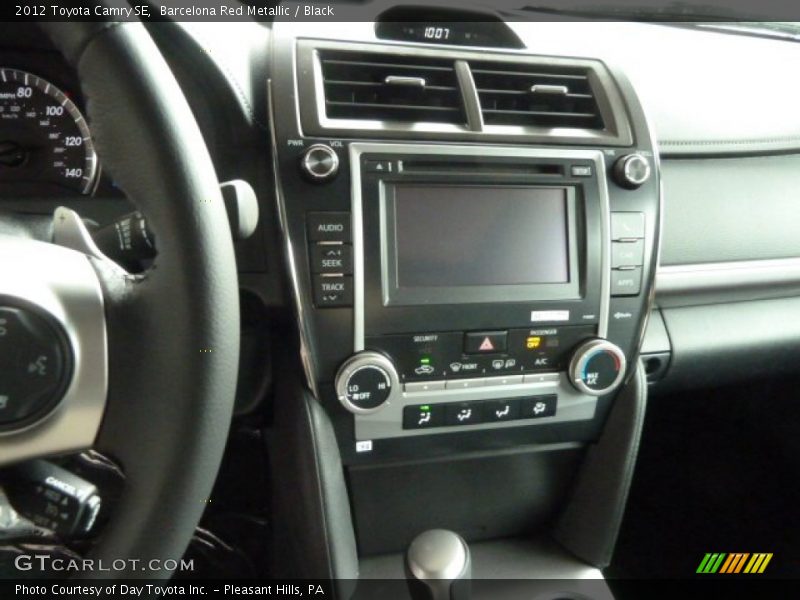 Barcelona Red Metallic / Black 2012 Toyota Camry SE