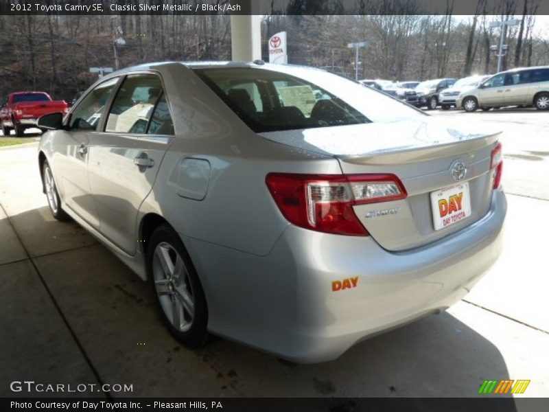 Classic Silver Metallic / Black/Ash 2012 Toyota Camry SE