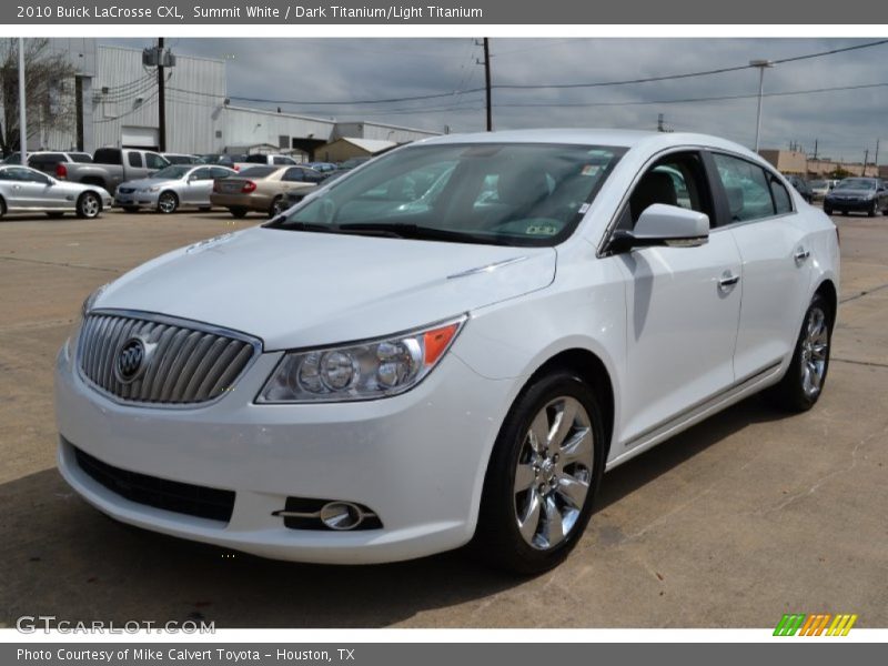 Summit White / Dark Titanium/Light Titanium 2010 Buick LaCrosse CXL