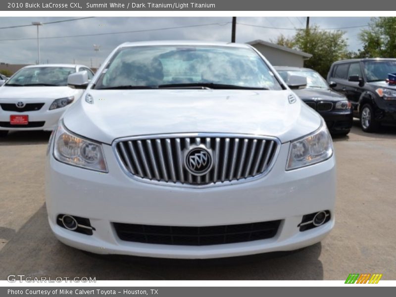 Summit White / Dark Titanium/Light Titanium 2010 Buick LaCrosse CXL