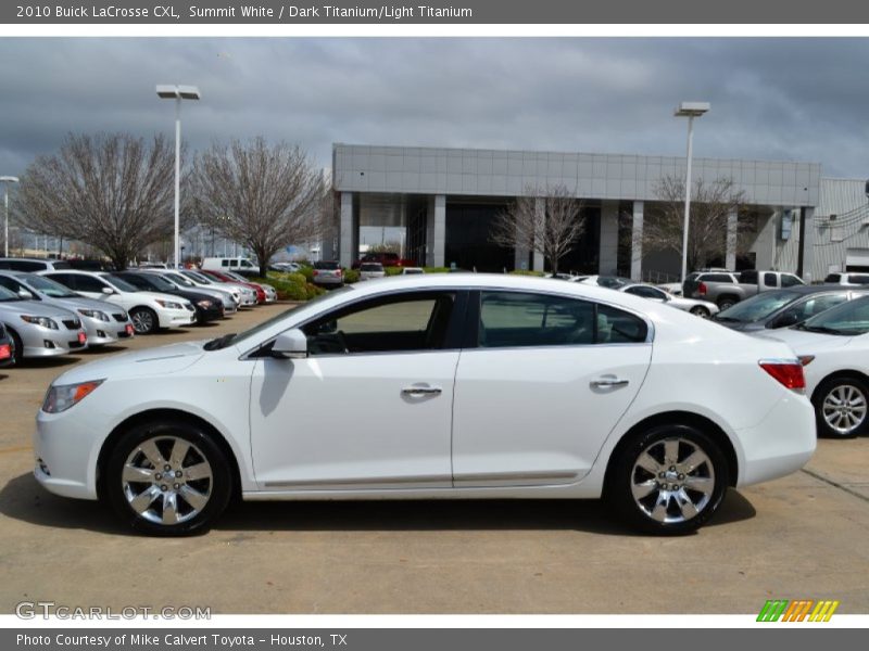 Summit White / Dark Titanium/Light Titanium 2010 Buick LaCrosse CXL