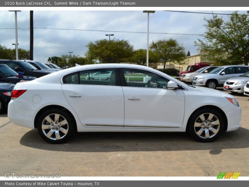 Summit White / Dark Titanium/Light Titanium 2010 Buick LaCrosse CXL