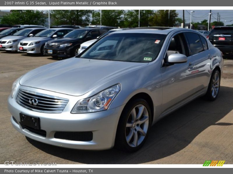 Liquid Platinum Metallic / Graphite Black 2007 Infiniti G 35 Sedan