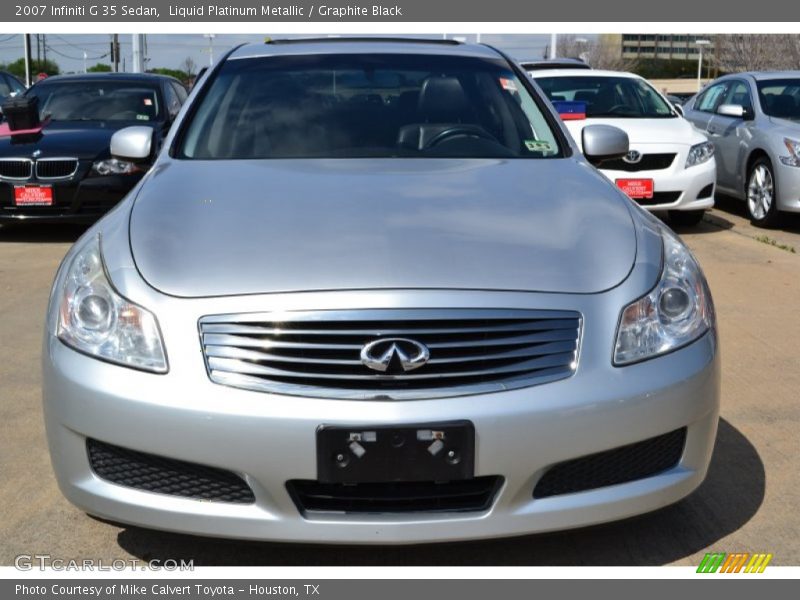 Liquid Platinum Metallic / Graphite Black 2007 Infiniti G 35 Sedan