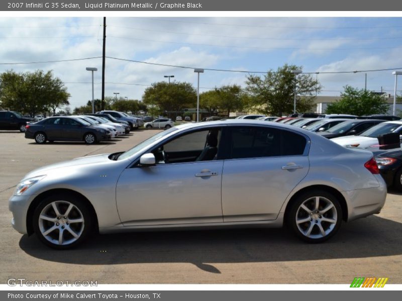 Liquid Platinum Metallic / Graphite Black 2007 Infiniti G 35 Sedan