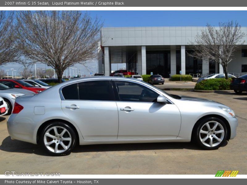Liquid Platinum Metallic / Graphite Black 2007 Infiniti G 35 Sedan