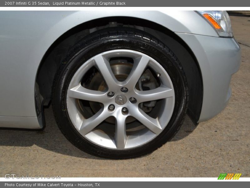 Liquid Platinum Metallic / Graphite Black 2007 Infiniti G 35 Sedan
