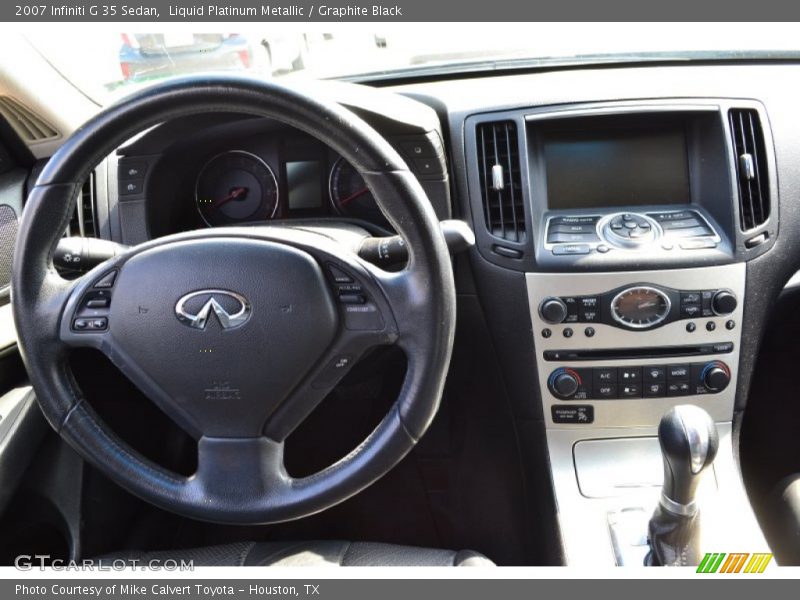Liquid Platinum Metallic / Graphite Black 2007 Infiniti G 35 Sedan