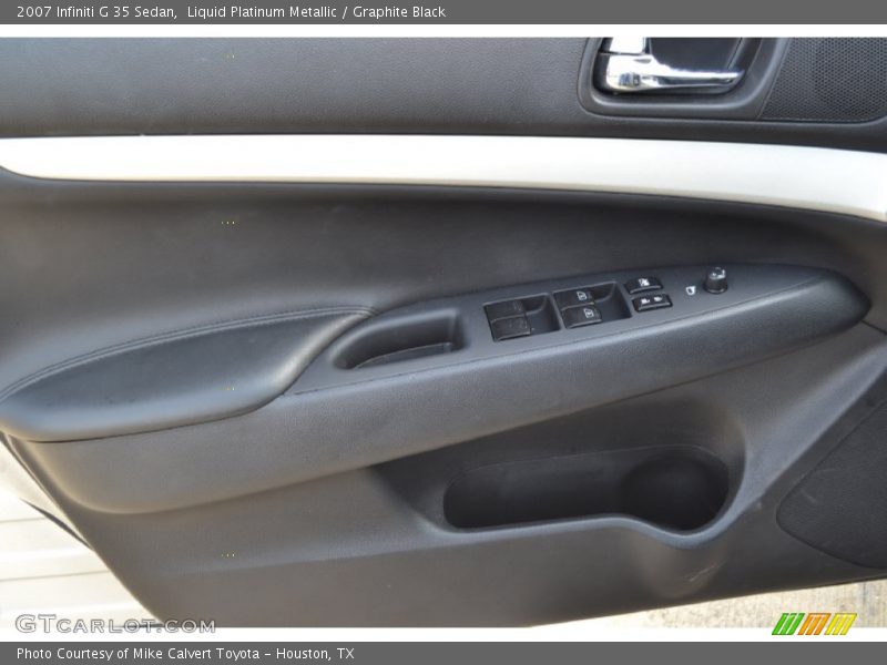 Liquid Platinum Metallic / Graphite Black 2007 Infiniti G 35 Sedan