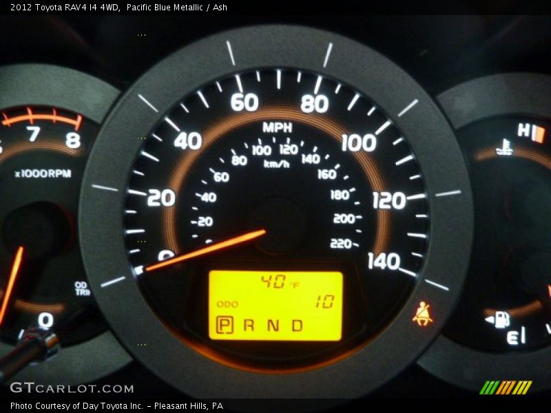 Pacific Blue Metallic / Ash 2012 Toyota RAV4 I4 4WD