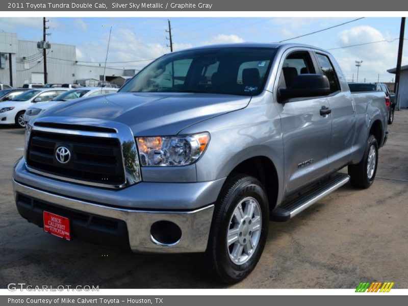 Silver Sky Metallic / Graphite Gray 2011 Toyota Tundra Double Cab