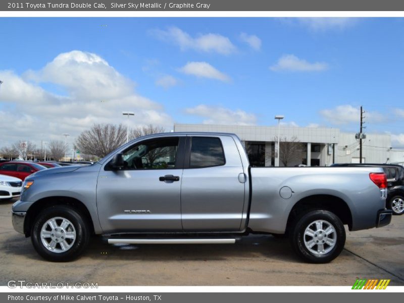 Silver Sky Metallic / Graphite Gray 2011 Toyota Tundra Double Cab