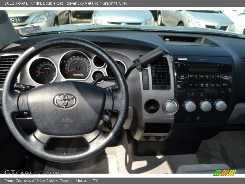 Silver Sky Metallic / Graphite Gray 2011 Toyota Tundra Double Cab